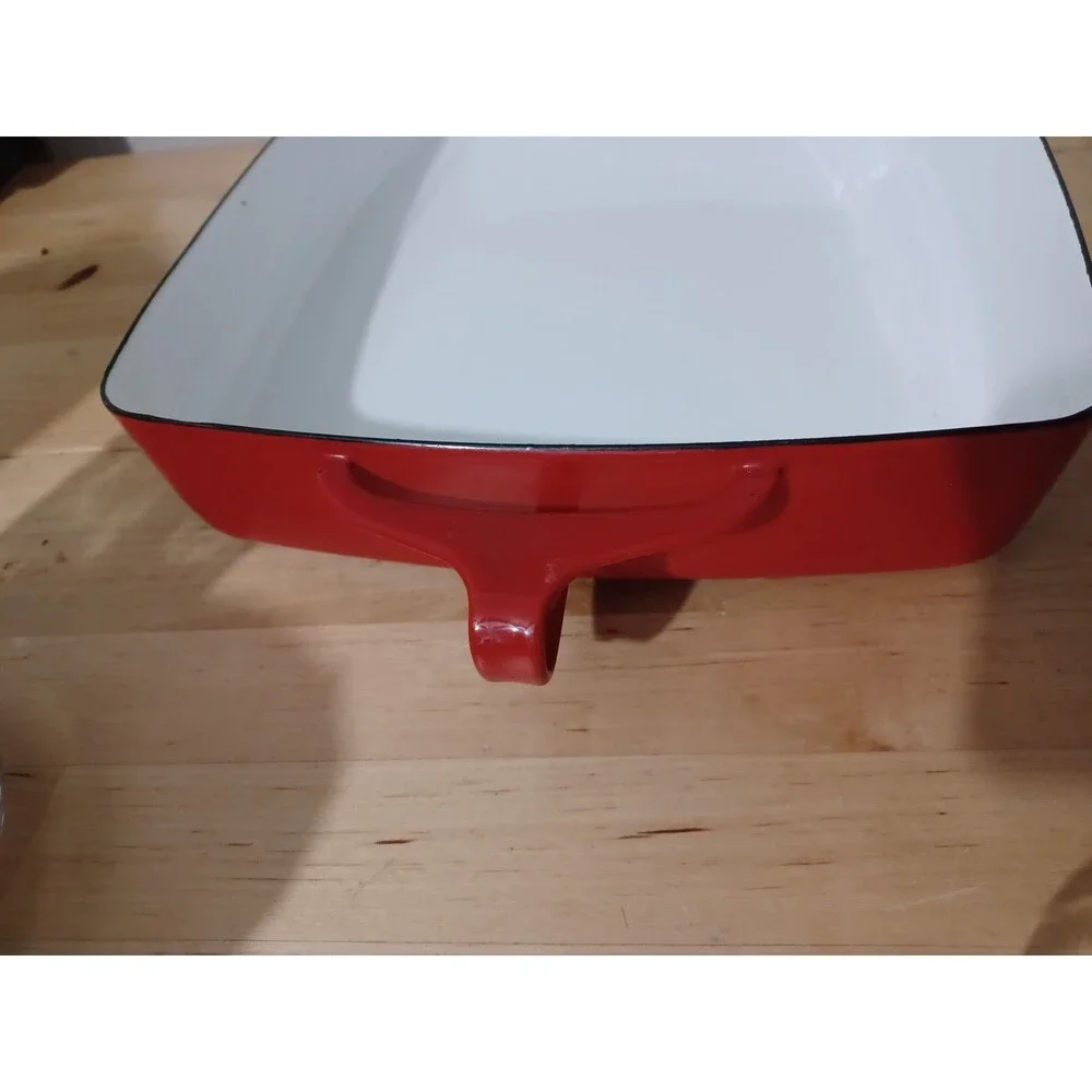 VTG DANSK Kobenstyle Red & White Enamel 13” x 10